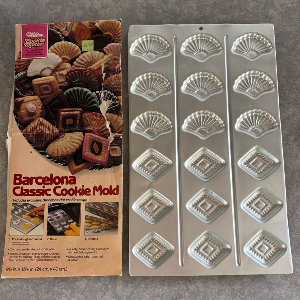 80's Wilton Barcelona Classic Cookie Mold - Wilton Cookie Sheet - Cooky Mold
